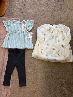 Toddler Girl Size 12 Months New Jessica Simpson Outfit and Late Mack Dress $15.00 Each