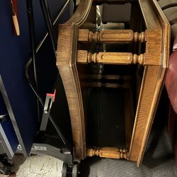 Set Of 3 Glass Top Tables For Sale