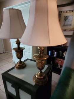 Stiffening brass lamps
