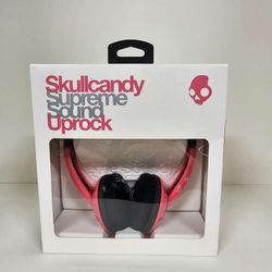 Lot of 4 Brand New Skullcandy Supreme Sound Uprock Headphones in Pink