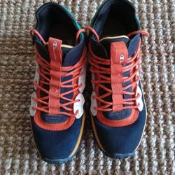 Champion Tank Navy and Orange Men Size 10M Sneakers Athletic Casual