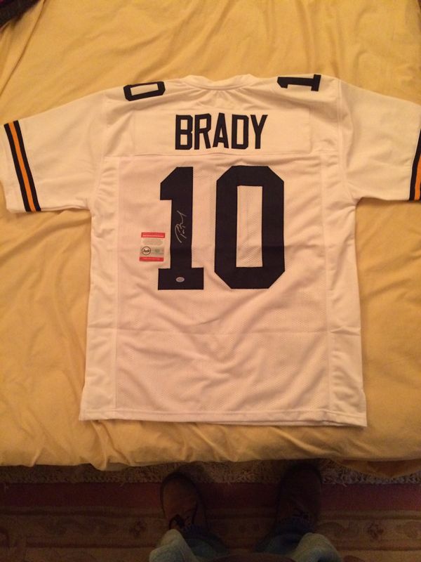 tom brady michigan jersey autographed tom brady michigan jersey autographed