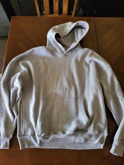 👕 Hollister Men’s XL Boxy Fit Gray Hoodie – Side Zip Pocket Pullover Sweatshirt