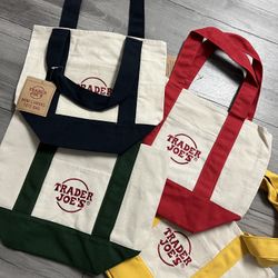 TJ’s Mini Canvas  Tote Bags