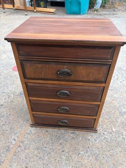 Vintage Wood Side Table / Nightstand – Restored