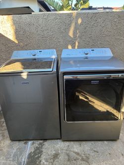 Maytag large capacity, washer, and gas dryer