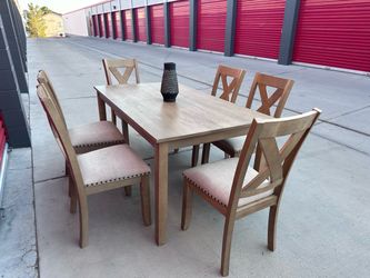 Dining Table Set with 6 Chairs