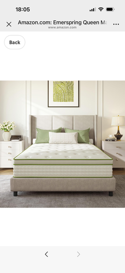 Queen Mattress 12 Inch Hybrid Memory Foam Mattress in a Box with Individual Pocket Innerspring for Motion Isolation & Pressure Relief, Edge Support, M