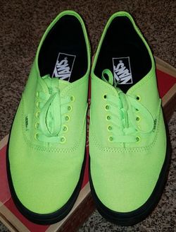 Neon green vans