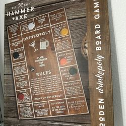 Hammer & Axe Drinkopoly Board Game 