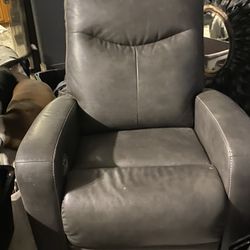 Reclining Chair Ryversans Quarry Power Recliner W/ Adjustable Headrest  From Ashley’s Furniture 