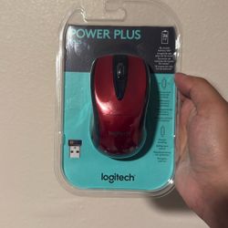 New Seal Logitech M510 Wireless Optical Mouse Red ‎(contact info removed)22 Large Mice Plus+