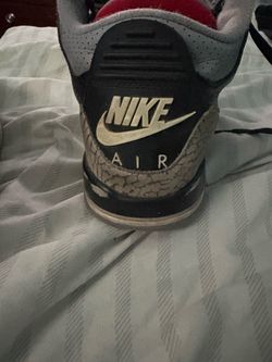 Jordan 3 black cement size 7