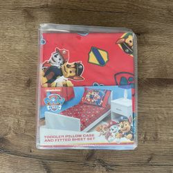 Brand new Toddler Paw Patrol Short And Pillow Case 