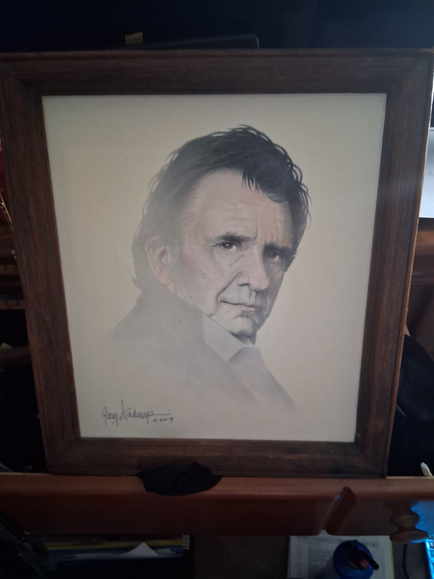 Johnny Cash Oil Painting