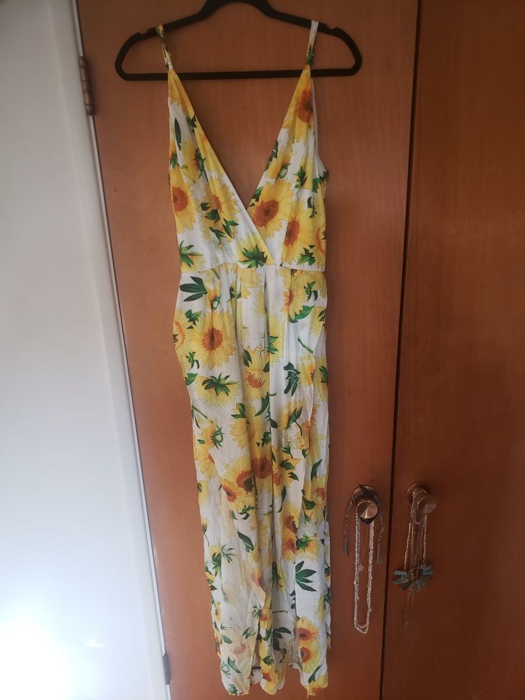 Womens sunflower romper