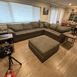Grey Used Sofa 