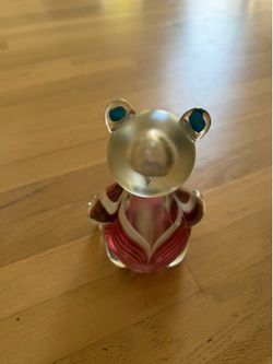 Glass Teddy Bear - Hand Blown