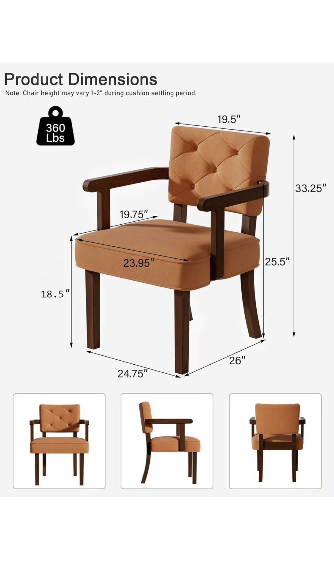 Open Box Armrest Chair ,new Condition, Store Pickup