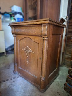 Antique sewing cabinet, ca. 1910