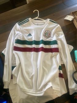 Mexico men’s white long sleeve jersey size medium