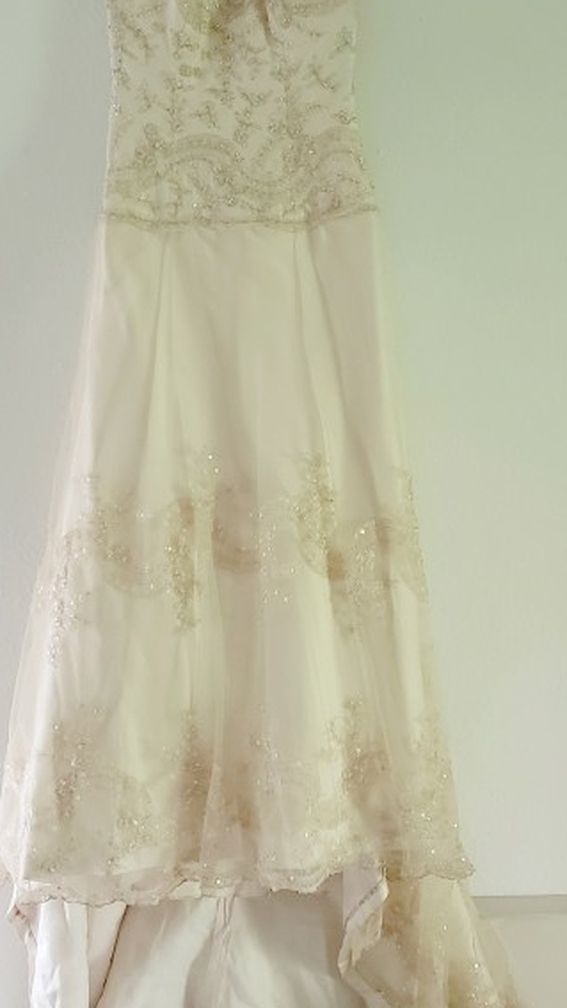 Maggie Sottero Kiri Wedding Dress Gown Beaded Size 12