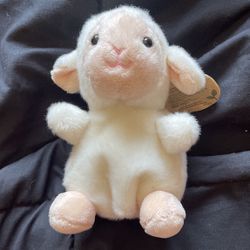 tiny bead stuffed sheep plushie 