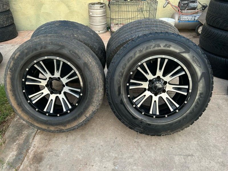 RIMS ONLY TIRES NO GOOD 275/70R18....6 LUGS FIT TOYOTA TACOMA NISSAN XTERRA NISSAN IZUSO RODEO HONDA PASPORT NISSAN FRONTIER NISSAN PATHFINDER