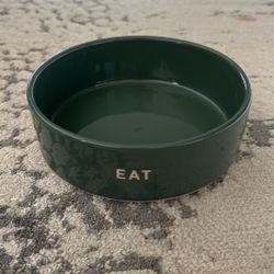 Target Boots & Barkley Stoneware Pet Dog Bowl Green