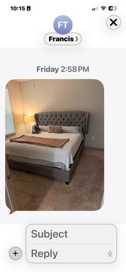 King size bed in excellent condition!