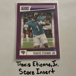 Travis Etienne,Jr. Jacksonville Jaguars RB Score Short Print Insert Card. 
