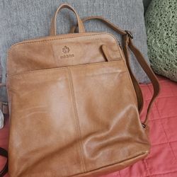 Backpack Purse Leather