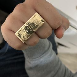 10k Gold Ring 100 Bill