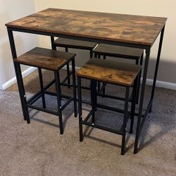 Dining Table & Four Stools
