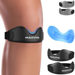 MAXVIVA Patellar Tendon Support Strap, Knee Brace for Women & Men