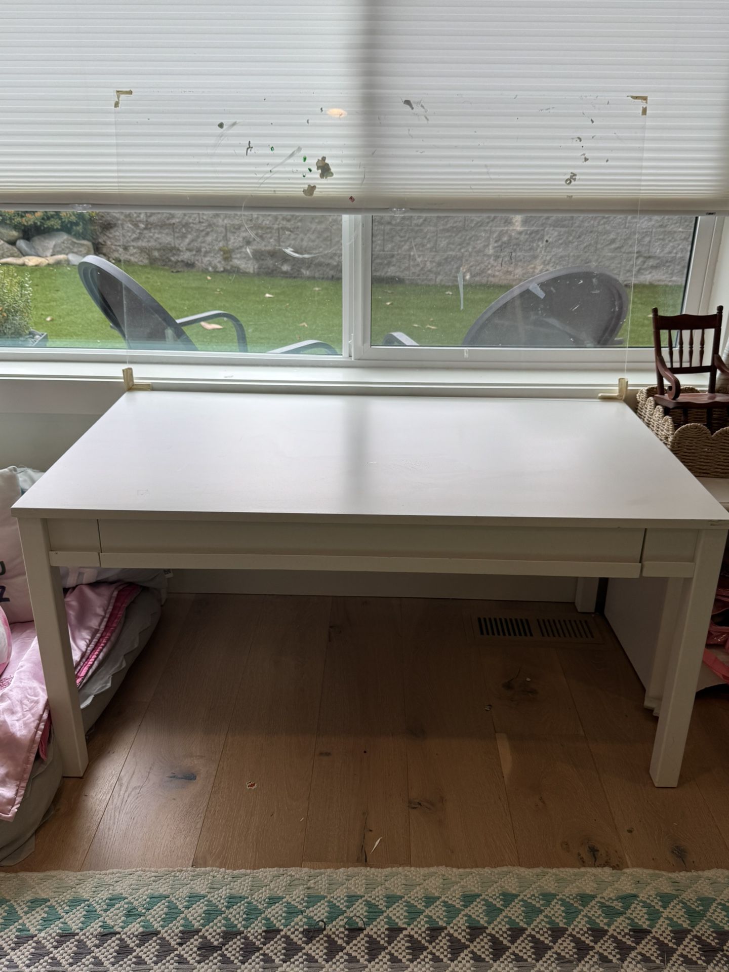 West Elm Kids (Land of nod ) play table with 3 different sizes of legs to change height.