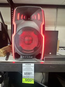 ION Audio Total PA Apex Battery-Powered PA Speaker with Wireless Microphone and Dynamic Lights
