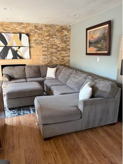 FREE DELIVERY — Ashley Furniture Oversized Sectional w/ Ottoman