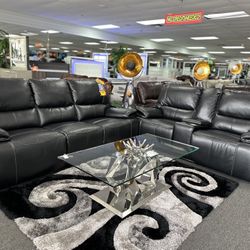 Beautiful PWR Head & Foot Reclining Sofa & Loveseat Living Room Furniture Set Now 50% Off 