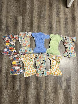 Set Of 9 Blueberry Newborn  Simplex Cloth Diaper All In One
