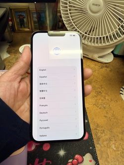 I phone blue 13 pro max