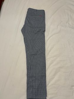 Levi's XX Chino Standard Taper Plaid Pants Black Gray White Stretch
