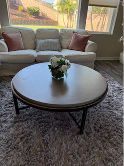Large Coffee table with side table