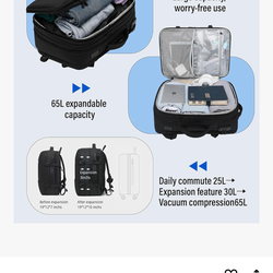 60ml backpack with built in air pump