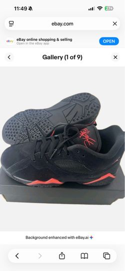 Air Jordan Low Black Red Sneakers