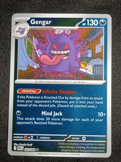 Gengar 050/088 Pokémon TCG Card