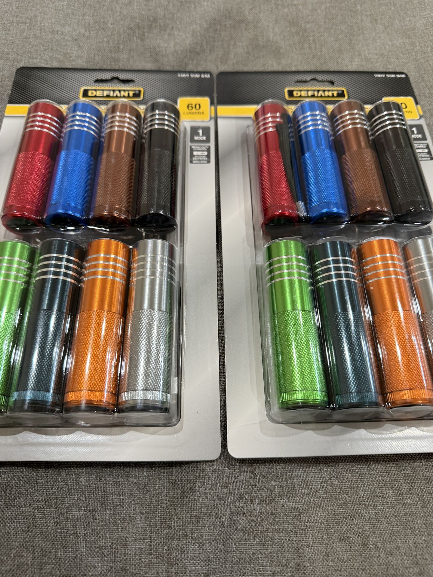 Defiant 8-pack flashlights