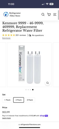 Kenmore Fridge Replacement 469999