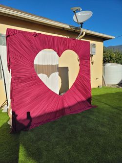 Wedding heart backdrop