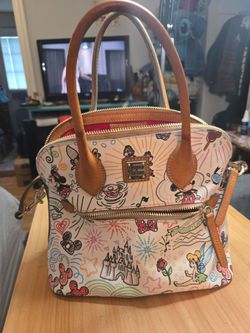 Dooney & Bourke satchel-  Disney Sketch pattern